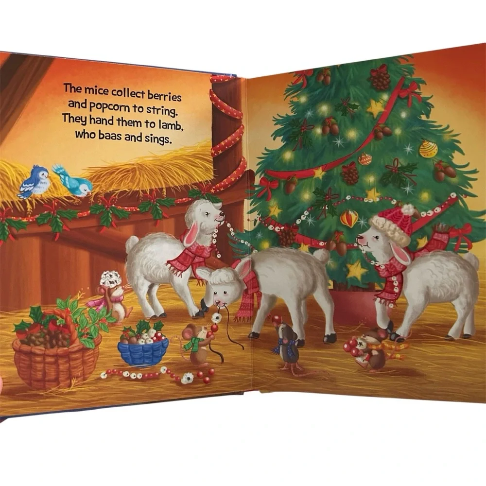 🆕 Christmas On The Farm Padded Cover Board Book Little Hippo Books Ages 1-5 - Picture 4 of 8